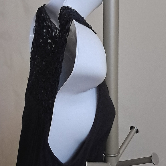 Pullover Sexy Lace Back Mini Dress Top Floaty Sleeveless American Rag Cie S XS - Picture 8 of 12